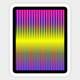 Dark and Light Rainbows (Stripes) Sticker